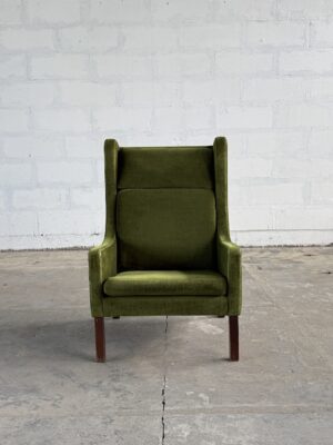 HIGHBACK GREEN TEXTILE MOGENSEN ARMCHAIR