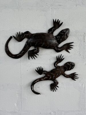 METAL SALAMANDER DECORATION