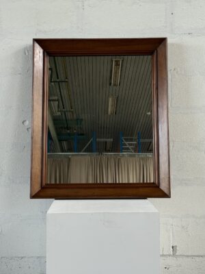 CLASSIC MID-CENTURY WOODEN MIRROR