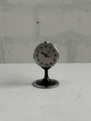 BLACK METAL ALARM CLOCK