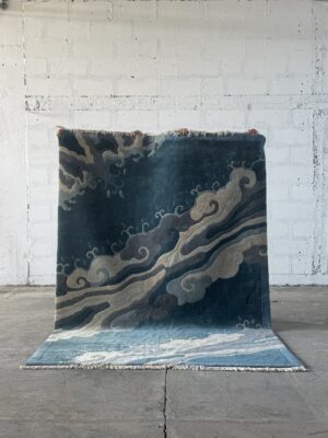 BLUE WAVES NEPAL RUG
